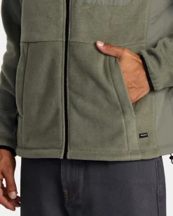 BLOCK FLEECE ZIP