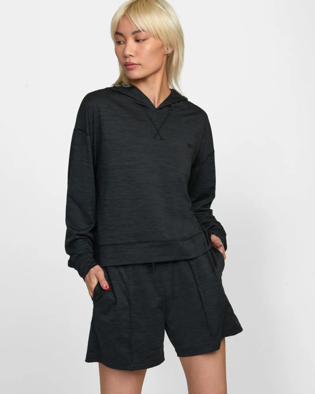 C-ABLE CROPPED WORKOUT HOODIE