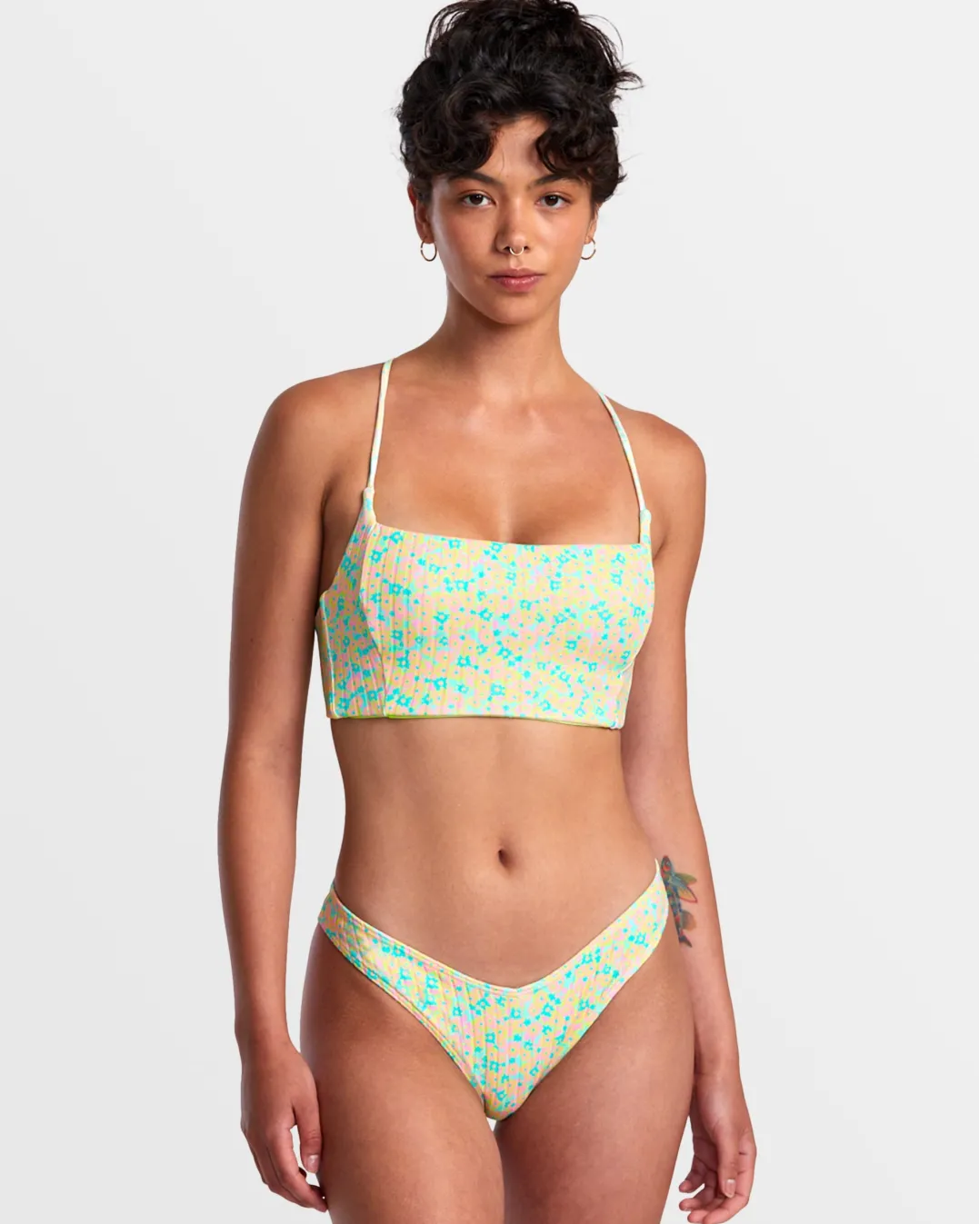 CONFETTI STRAPPY CROP BIKINI TOP