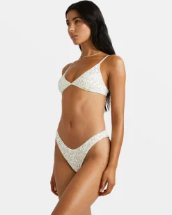DITSY RIB TRI BIKINI TOP