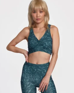 GATHERED FRONT FITTED CROP TOP