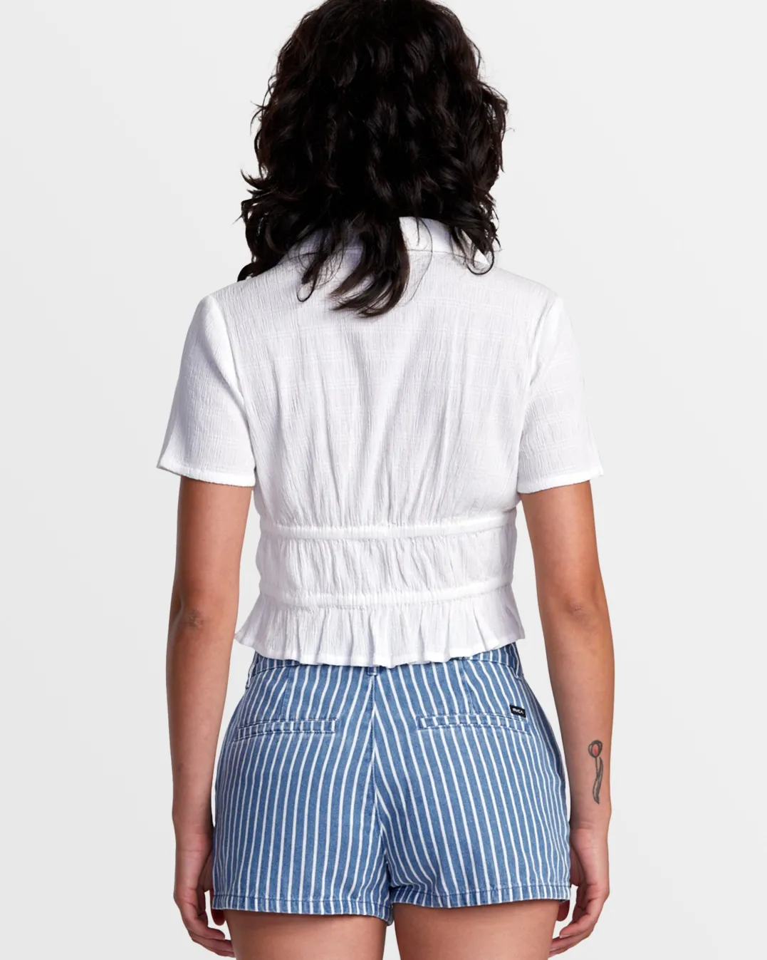 HARPER FRONT TIE CROPPED TOP