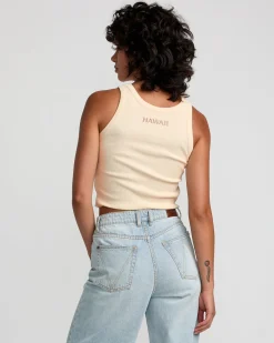 ISLAND LEI CROPPED TANK TOP