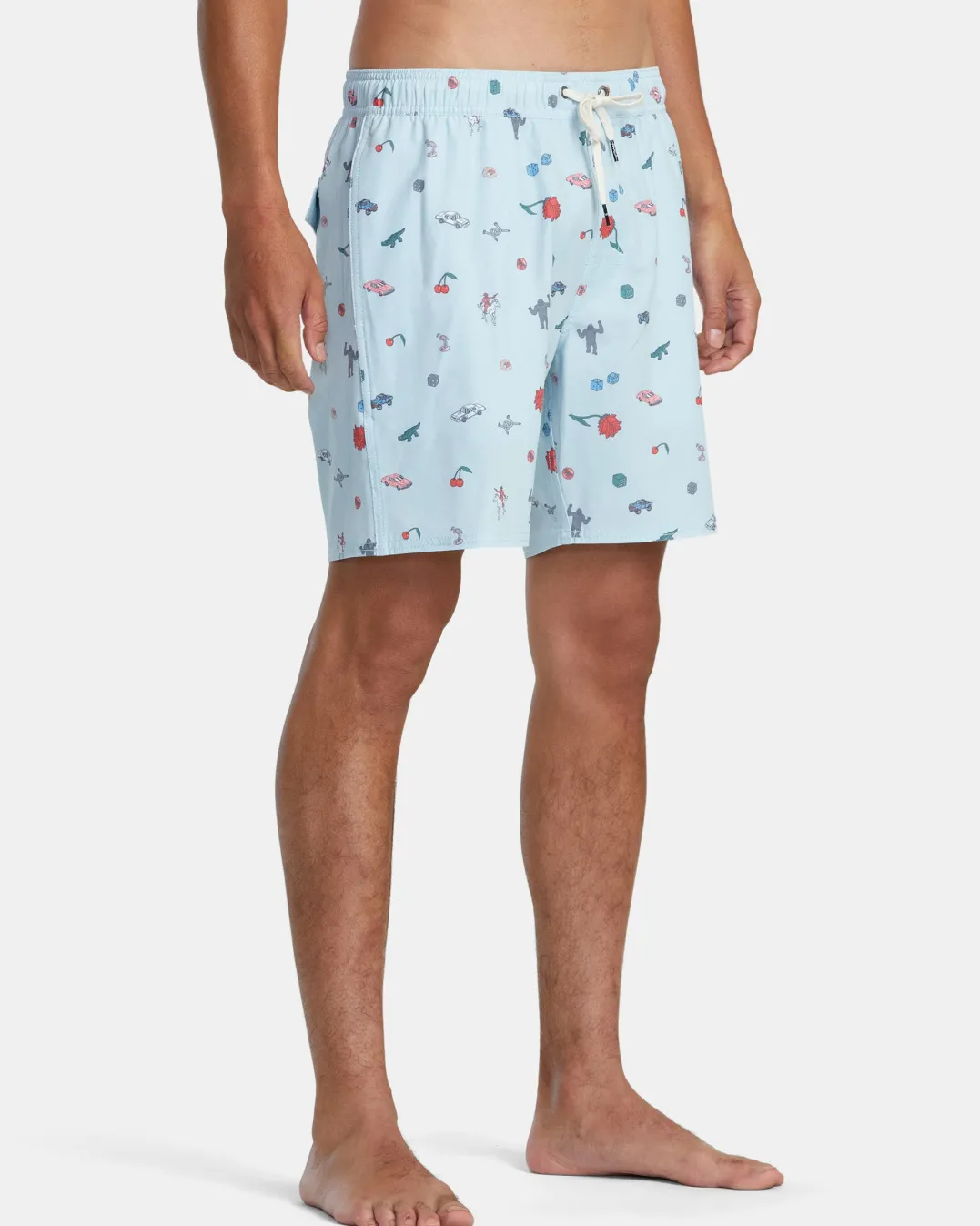 LUKE P ELASTIC WAIST BOARDSHORTS 17''