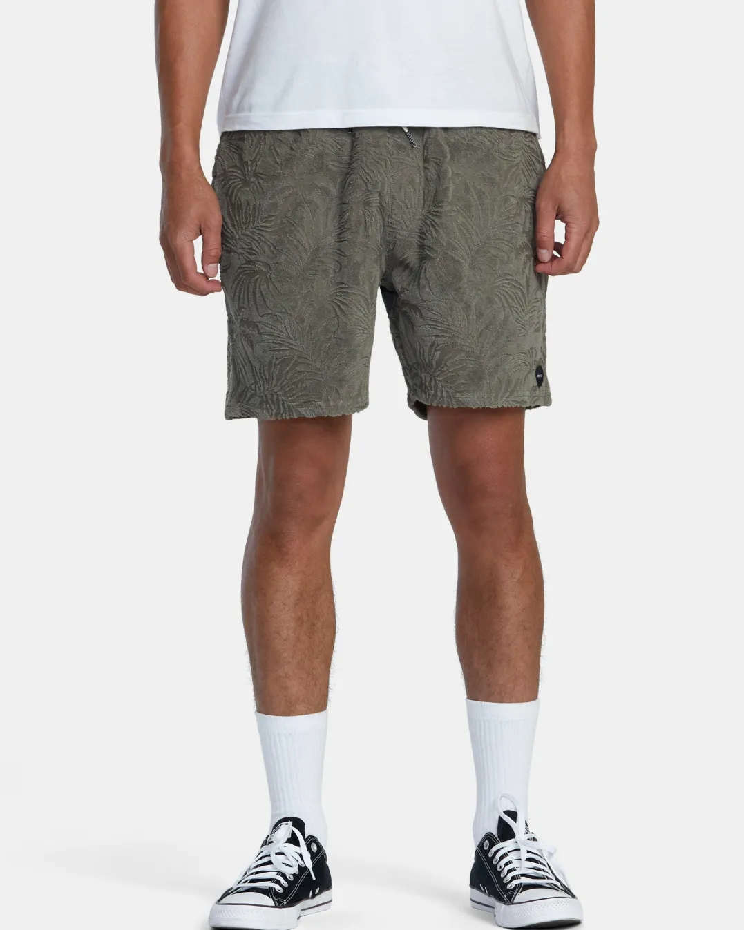 PALMS DOWN 17" ELASTIC WAIST SHORTS