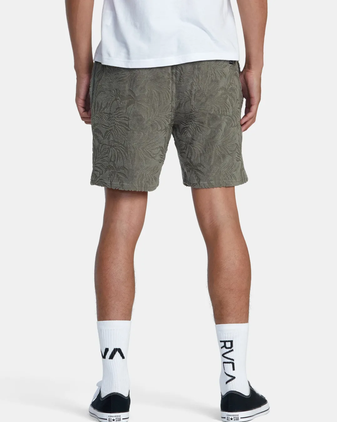 PALMS DOWN 17" ELASTIC WAIST SHORTS