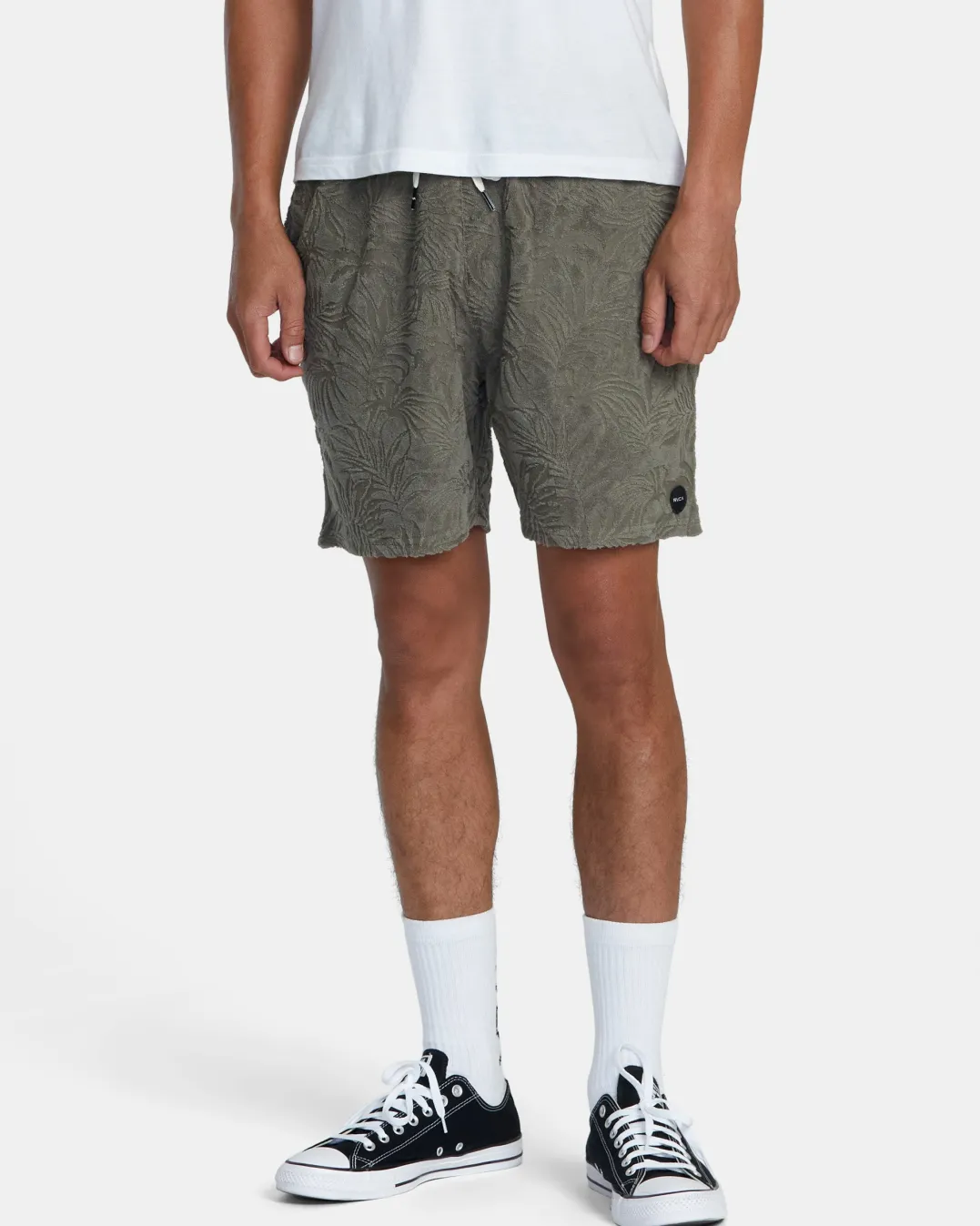 PALMS DOWN 17" ELASTIC WAIST SHORTS