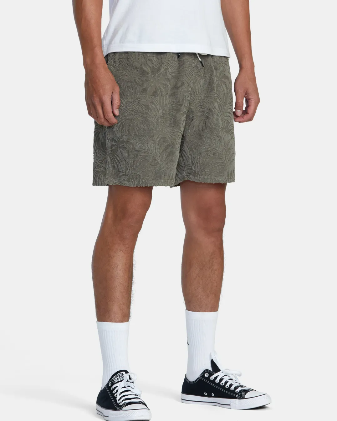 PALMS DOWN 17" ELASTIC WAIST SHORTS