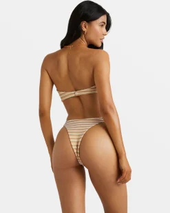 RIPPLE AND TWIST BANDEAU BIKINI TOP