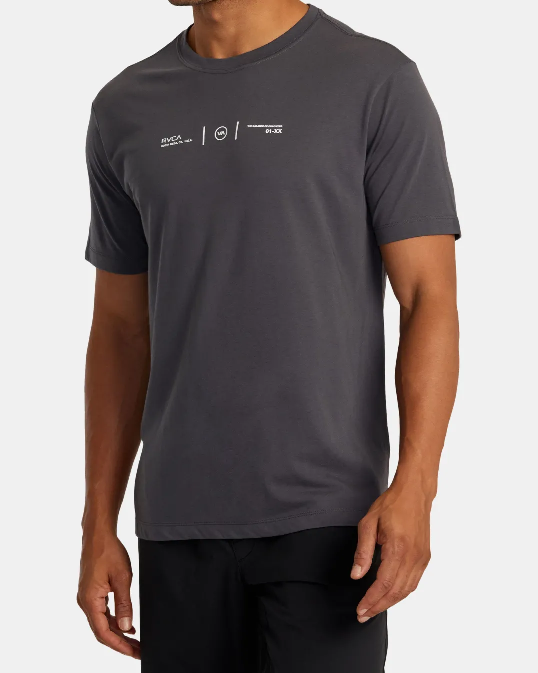 RVCA CHECK BOX SHORT SLEEVE TEE