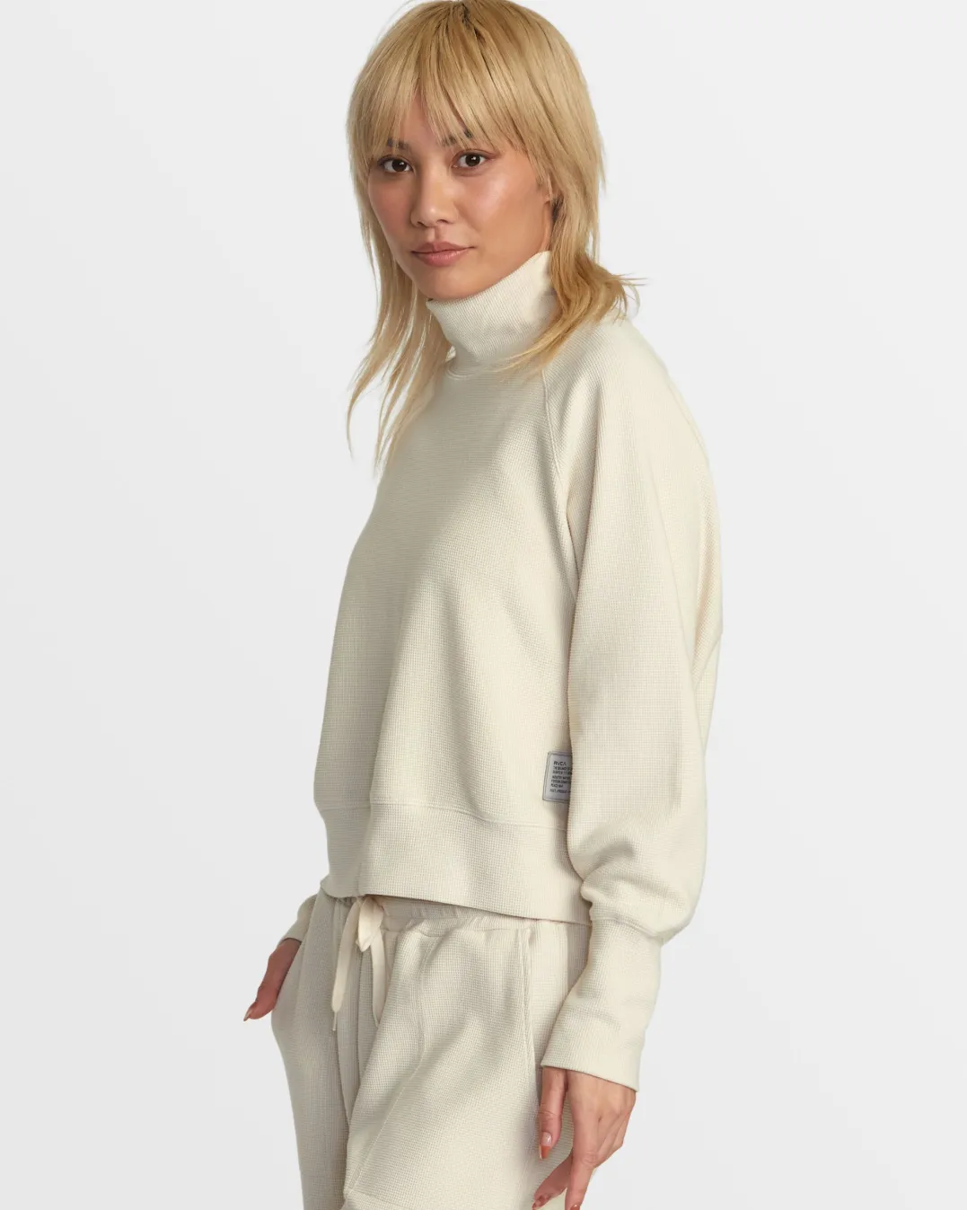 SOFIE WAFFLE MOCK NECK