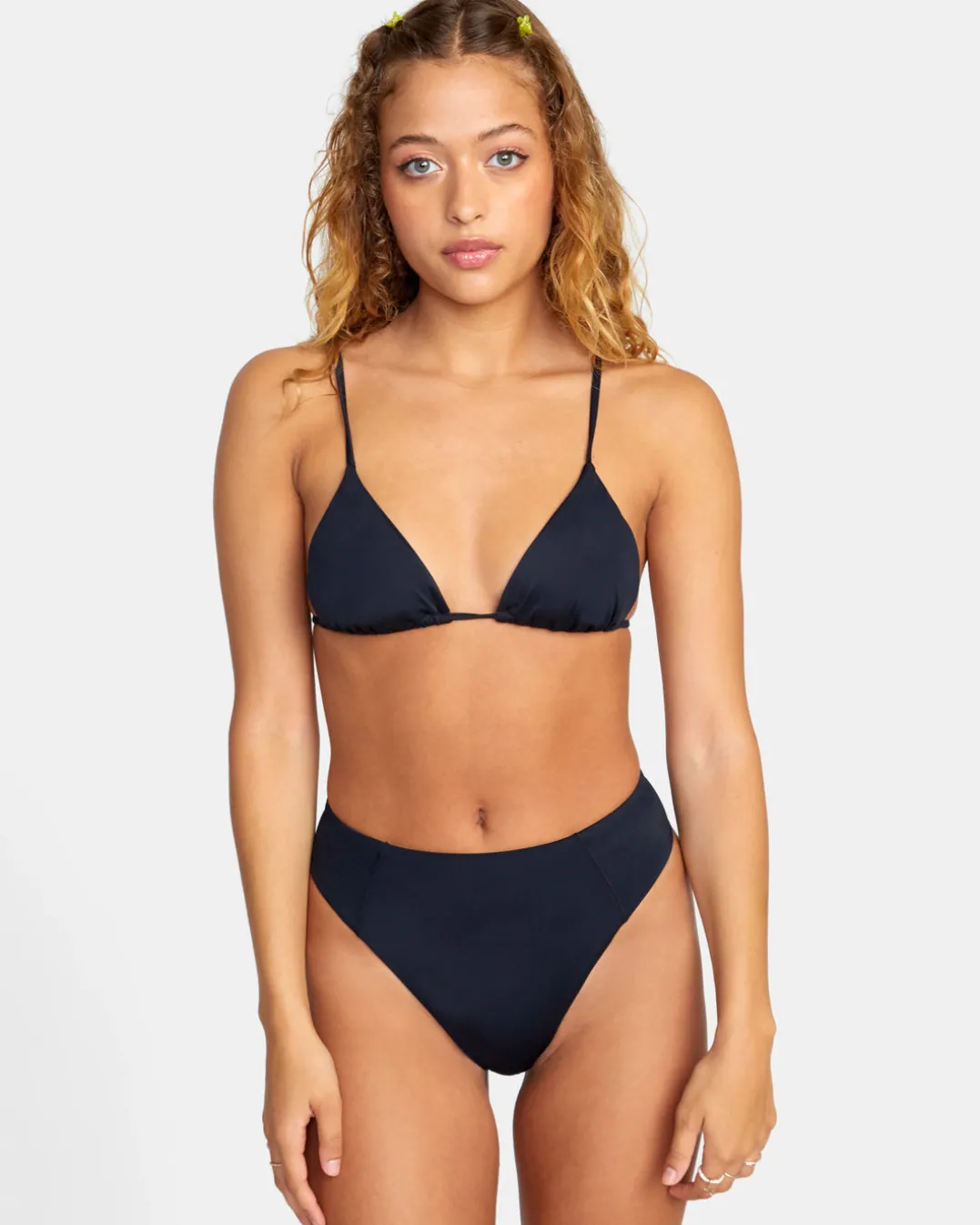 SOLID HIGH RISE CHEEKY BIKINI BOTTOMS