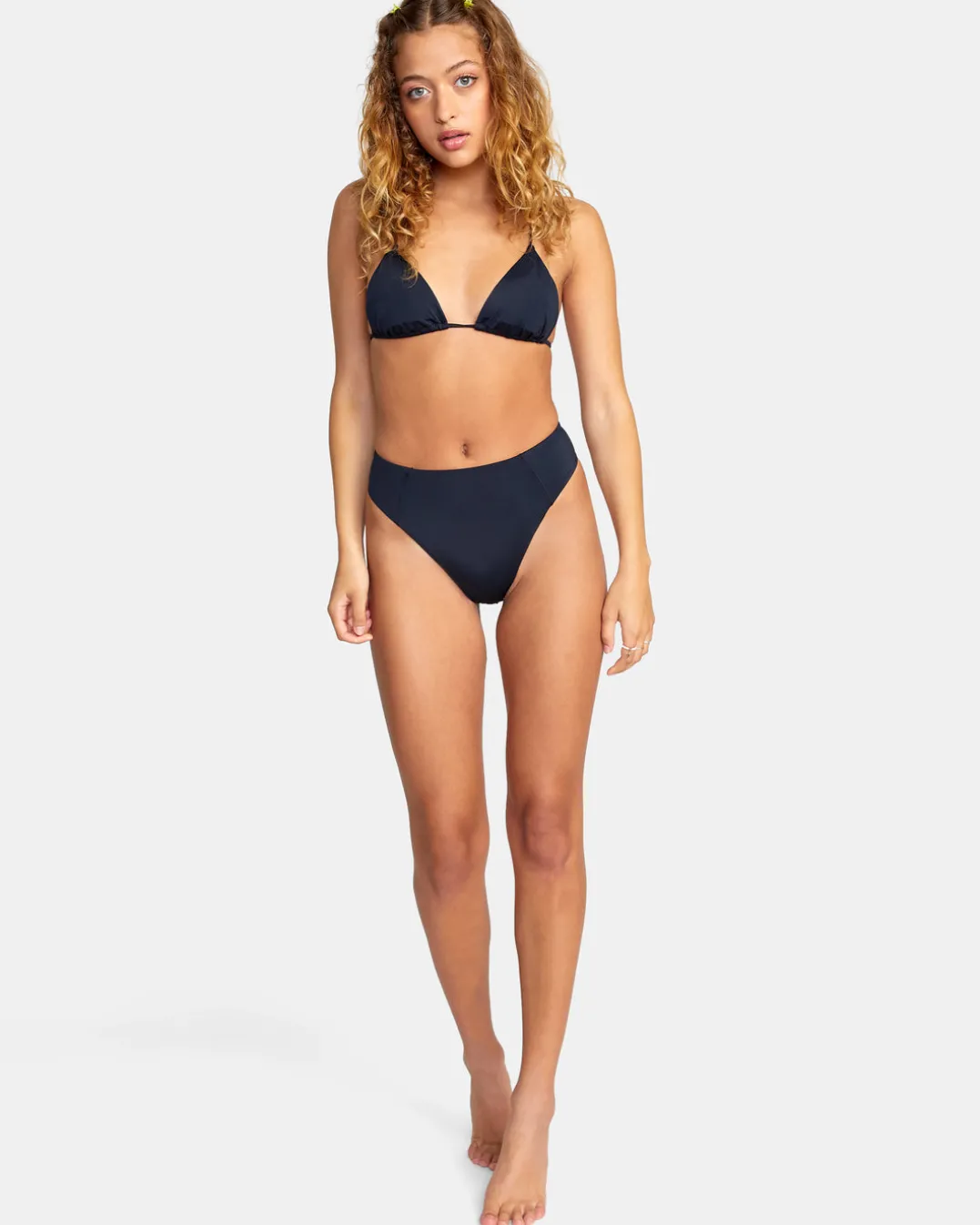 SOLID HIGH RISE CHEEKY BIKINI BOTTOMS