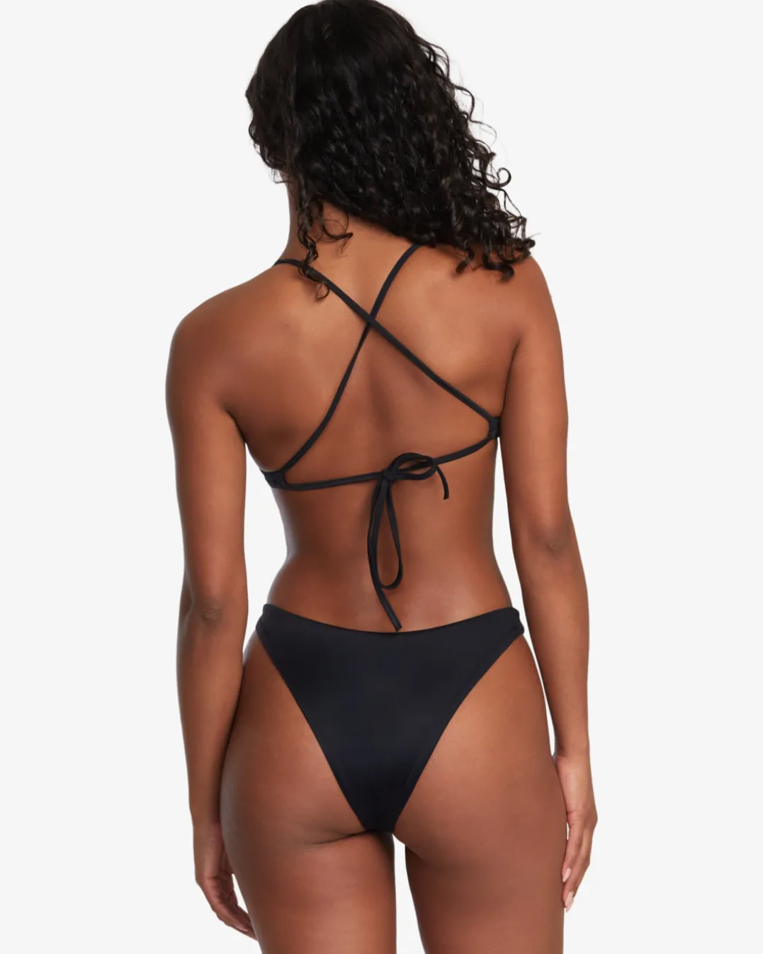 SOLID TRIANGLE CROSSBACK BIKINI TOP