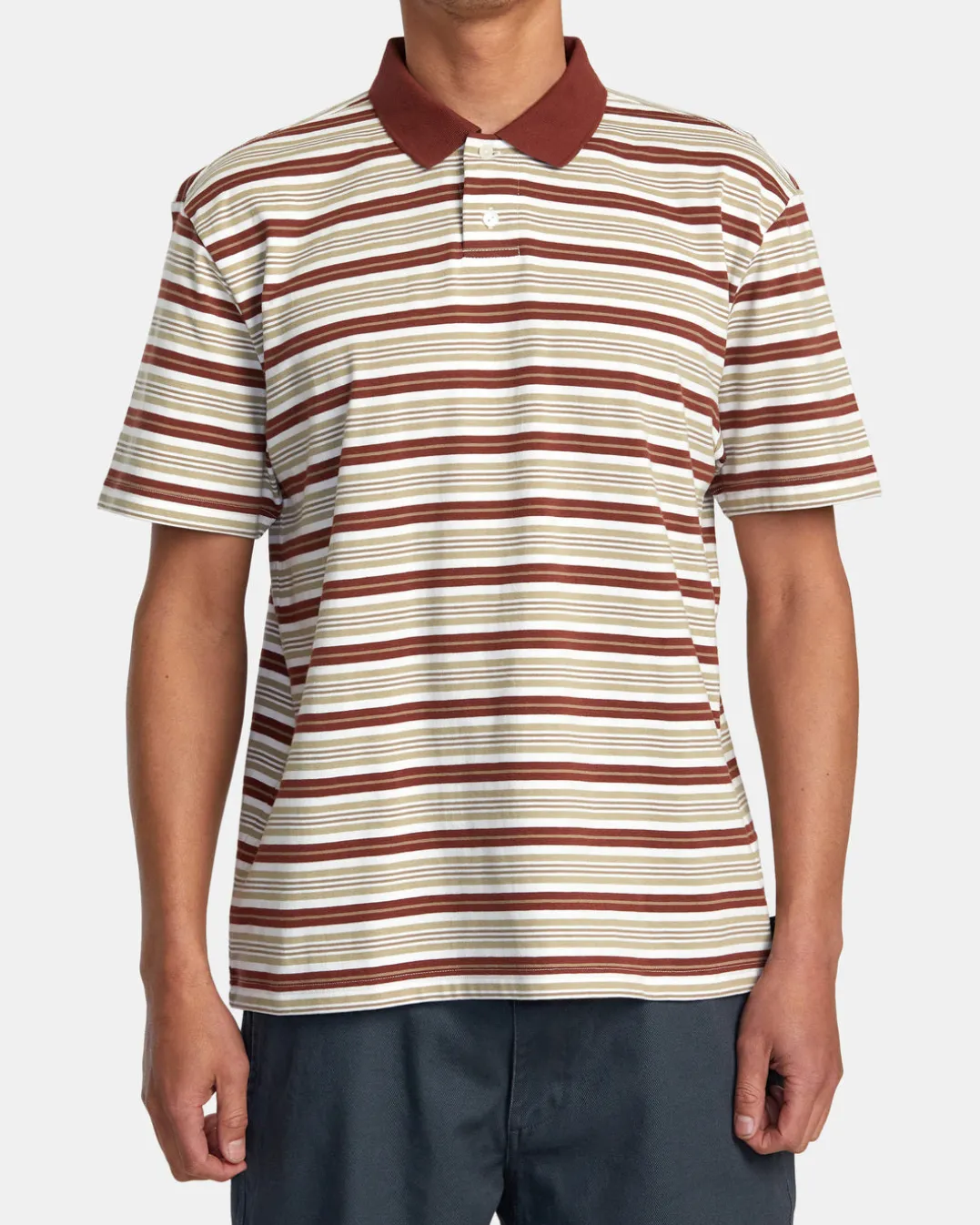 UPTOWN STRIPE POLO SHORT SLEEVE POLO SHIRT