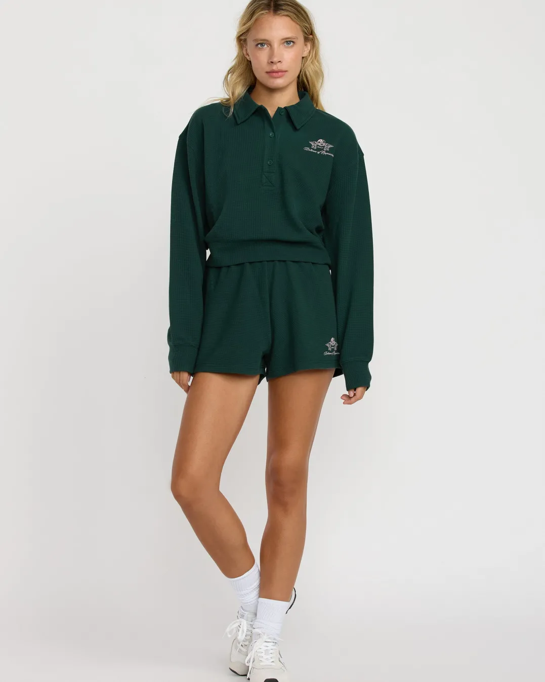 WAFFLE JERSEY TOP