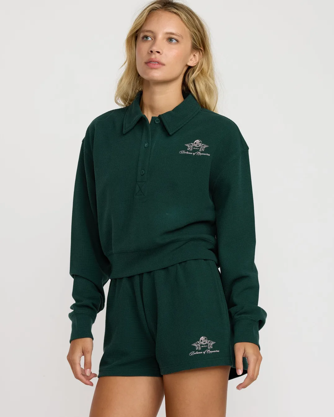 WAFFLE JERSEY TOP